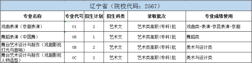 北京戲曲藝術(shù)職業(yè)學(xué)院2024年統(tǒng)招分省分專業(yè)招生計(jì)劃